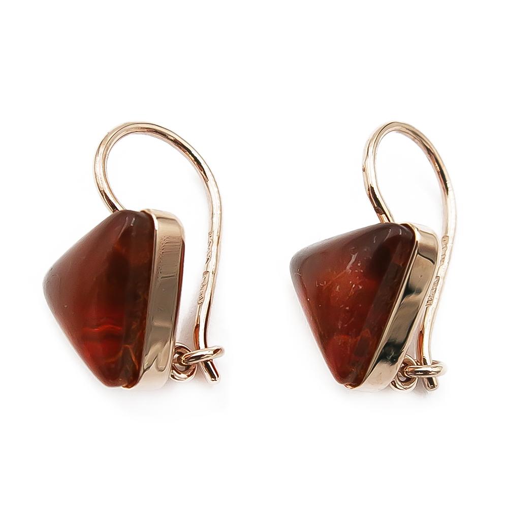 Kultaiset korvakorut meripihka #0