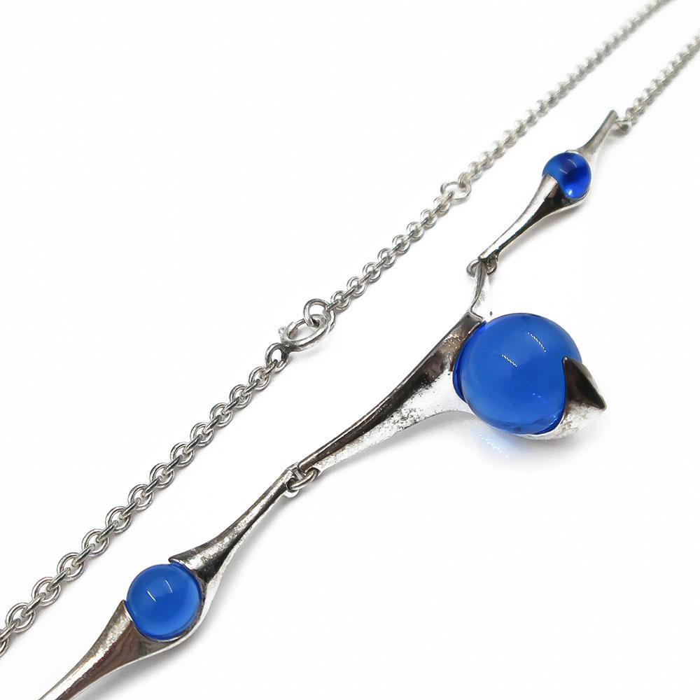 Kalevala Koru Meri kaulakääty 42/45cm sin. kvartsi ja hopea #4