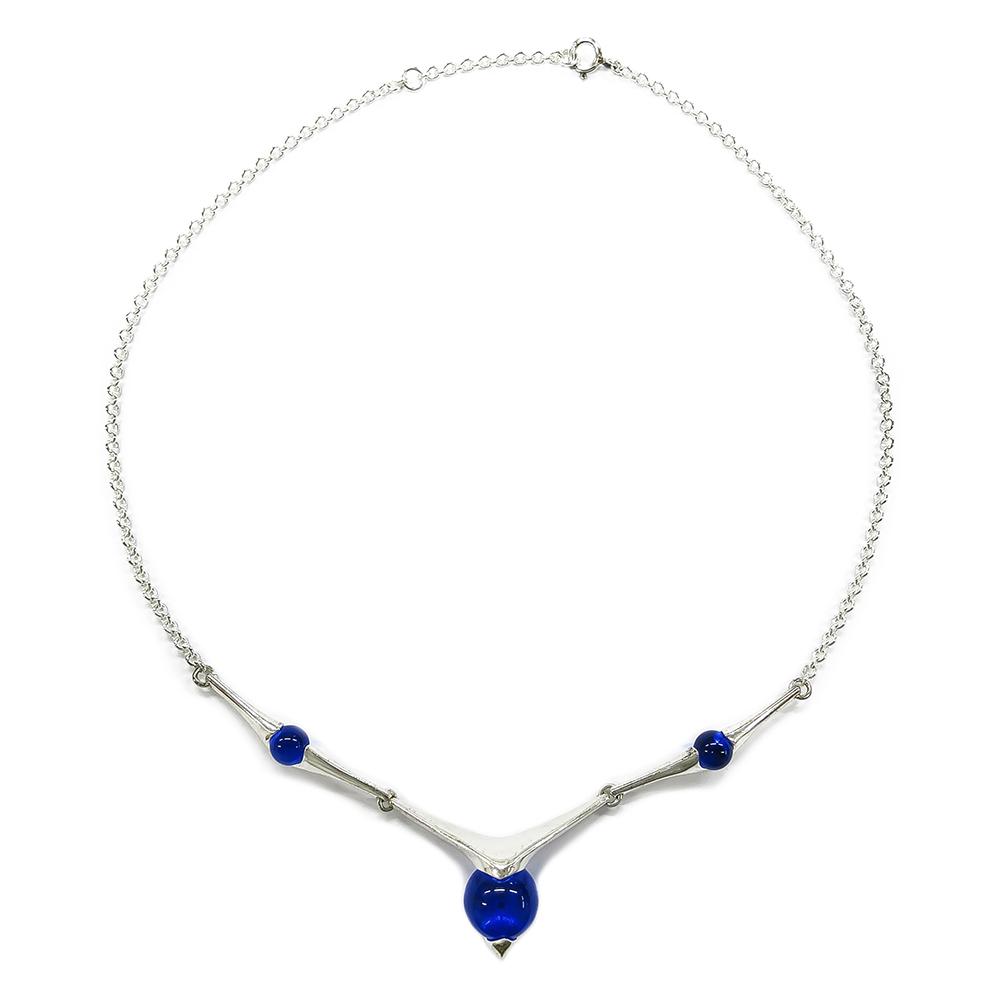 Kalevala Koru Meri kaulakääty 42/45cm sin. kvartsi ja hopea #0