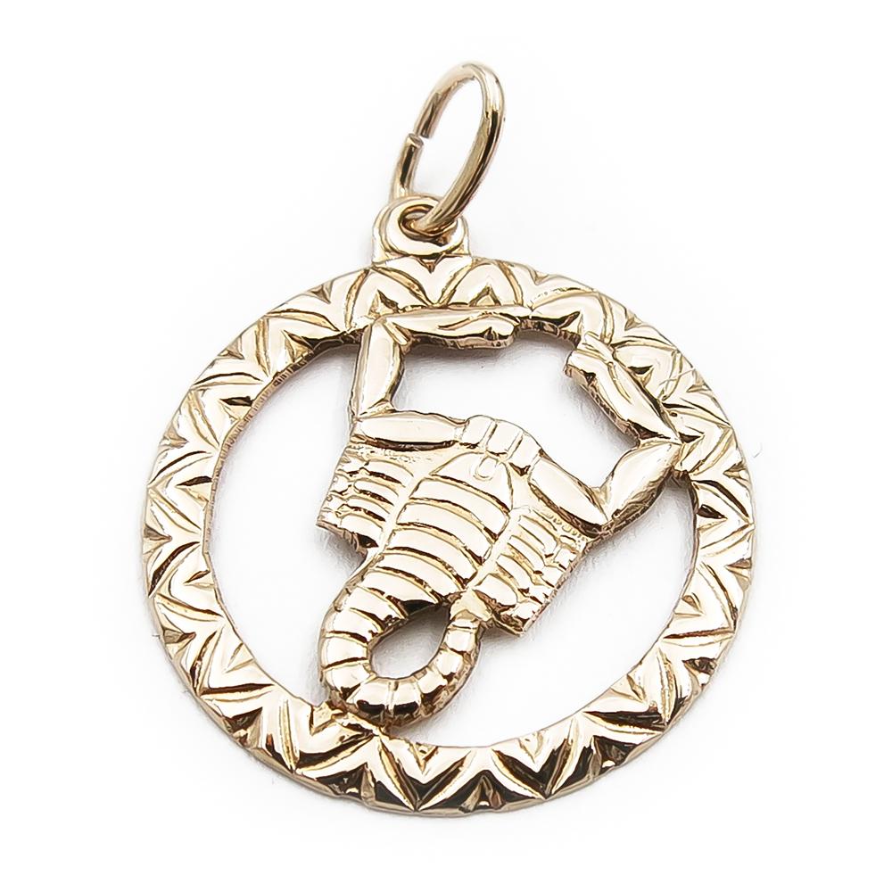 Kultainen horoskooppiriipus 16mm, Skorpioni #0