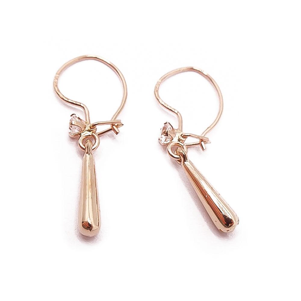 Kultaiset kyynelkorvakorut zirkoniat #1