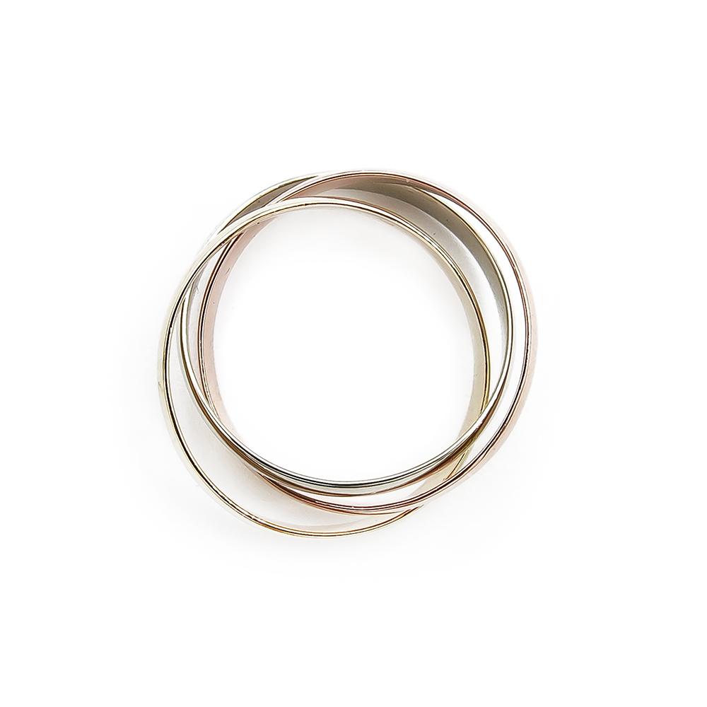 Trinity sormus 17,0mm, 3-värikultaa #2