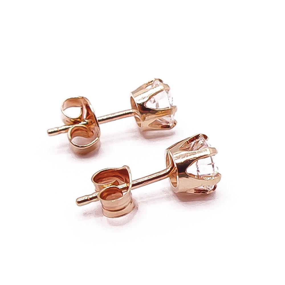 Kultaiset zirkonianapit 5mm #1