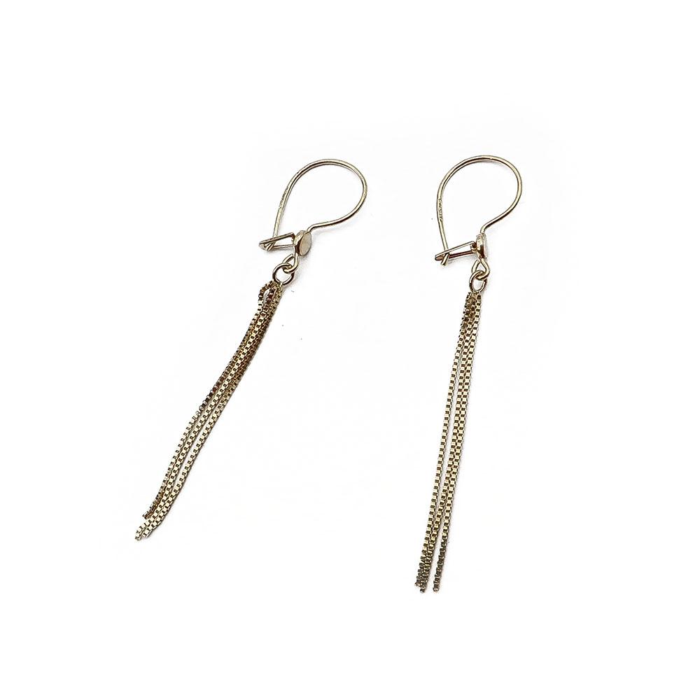 Kultaiset ketjukorvakorut PAP #0