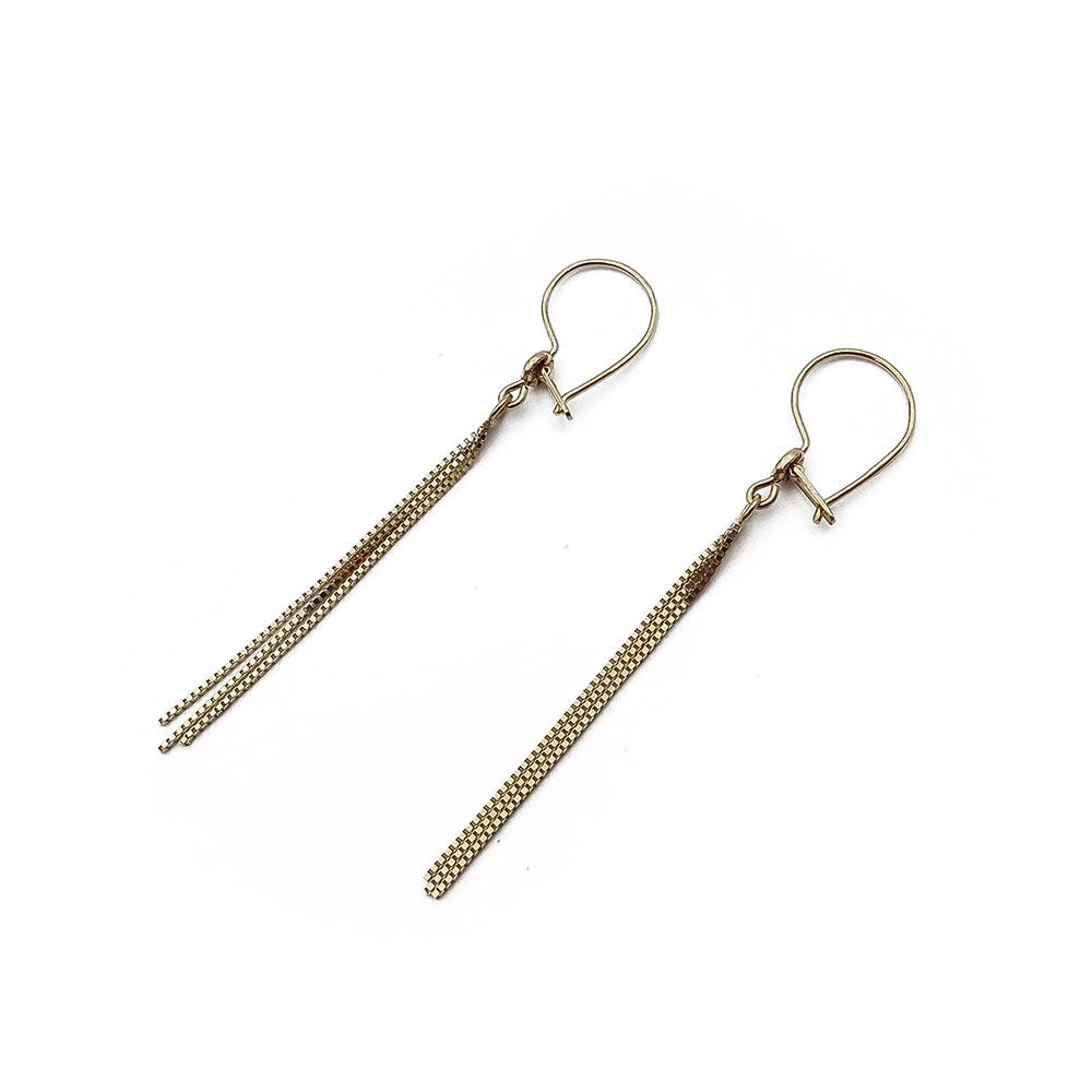 Kultaiset ketjukorvakorut PAP #1