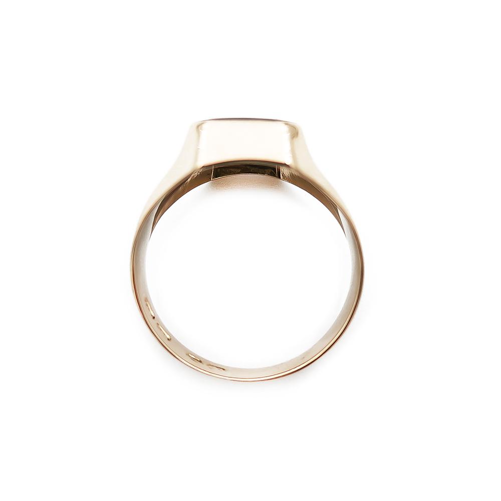 Kultainen sormus onyx 21,0mm v.-67 #2