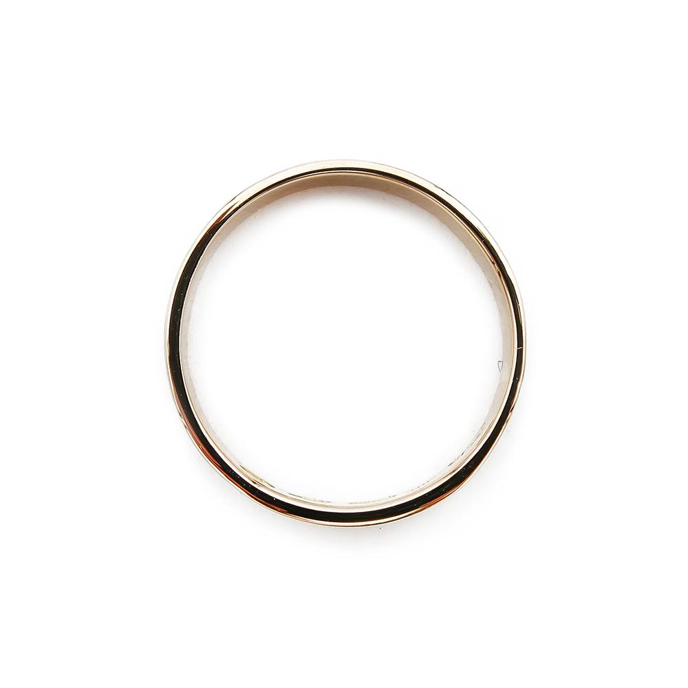 Kultainen sormus 3mm 16,25, koristekuvio #2