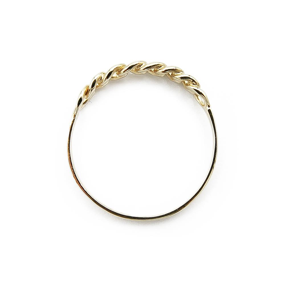 Kultainen sormus 15,5mm, punos #2