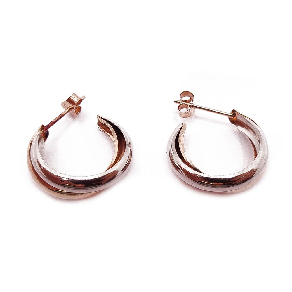 Kultaiset kaksiväriset puolirenkaat tapilla #1