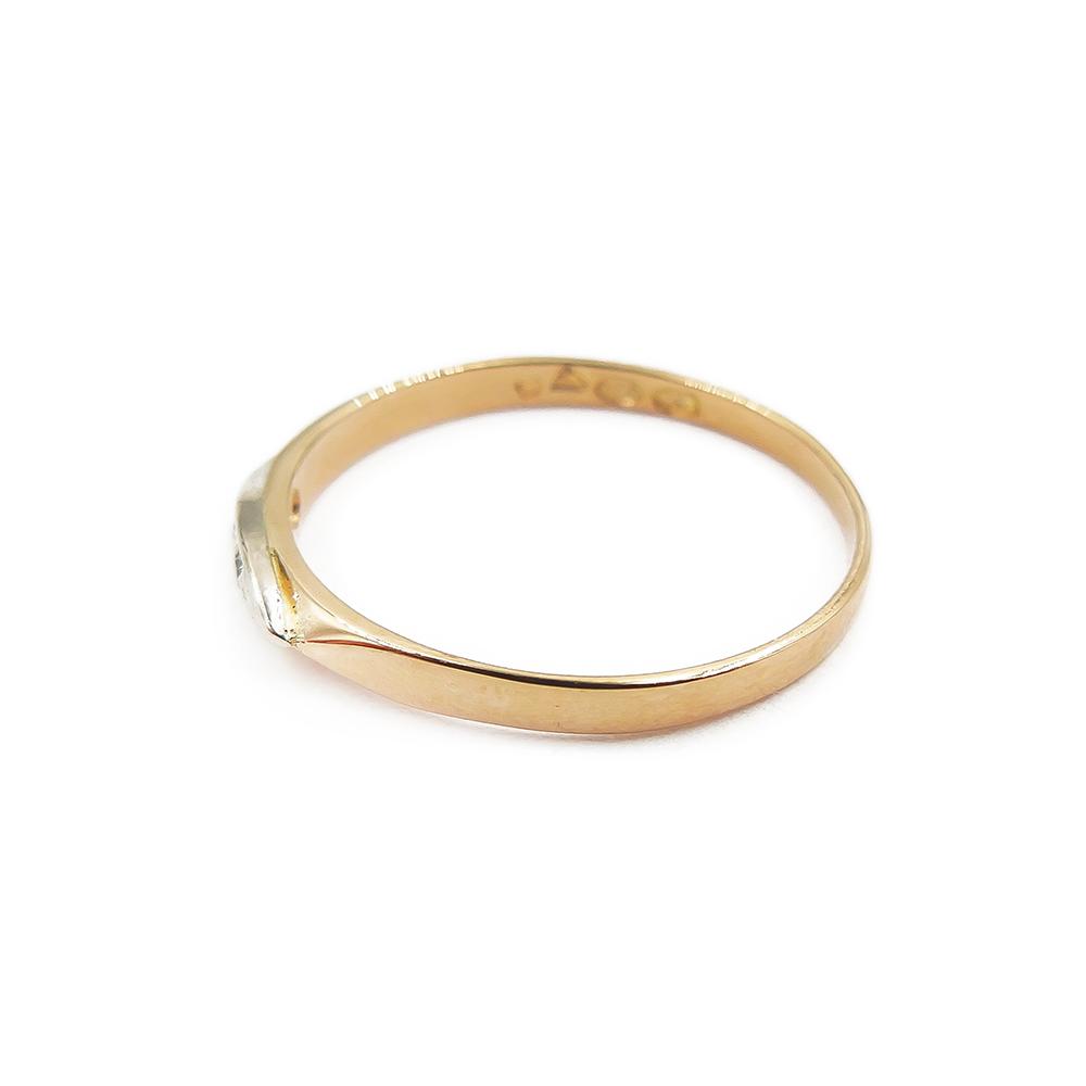 Kultainen timanttisormus,17,75mm, Tim.0,006ct #4