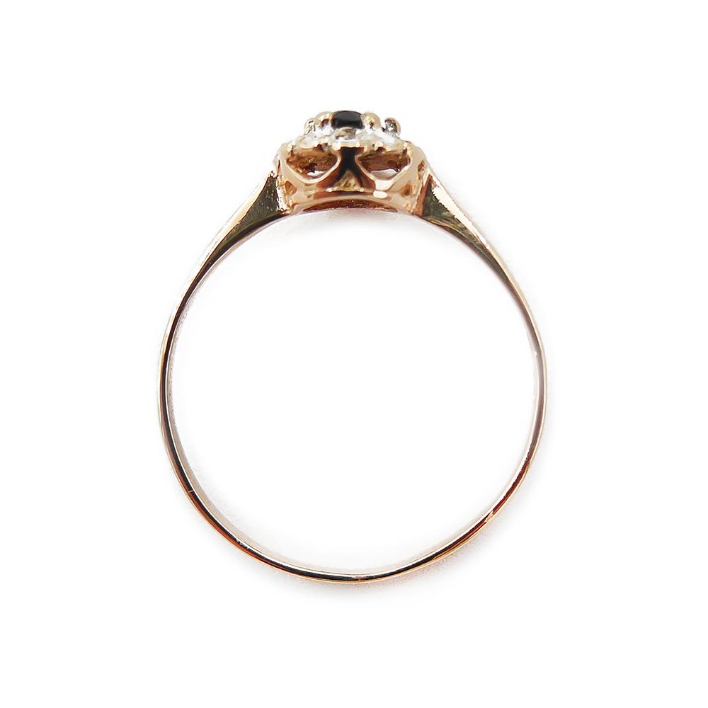 Kultainen Diana sormus,16,50mm,Safiiri+tim.0,03ct #3