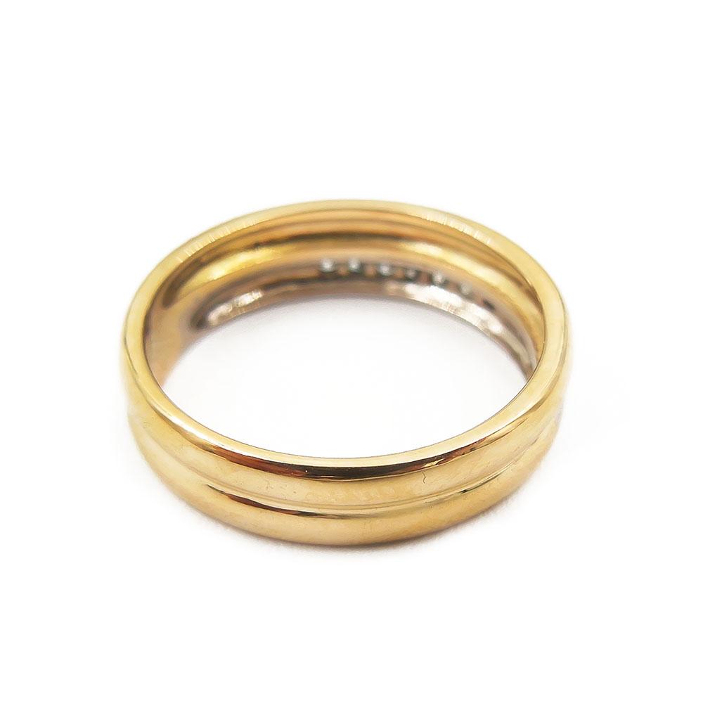 18K kultasormus,vk/kk,17mm,Tim. 7x0,01ct #5