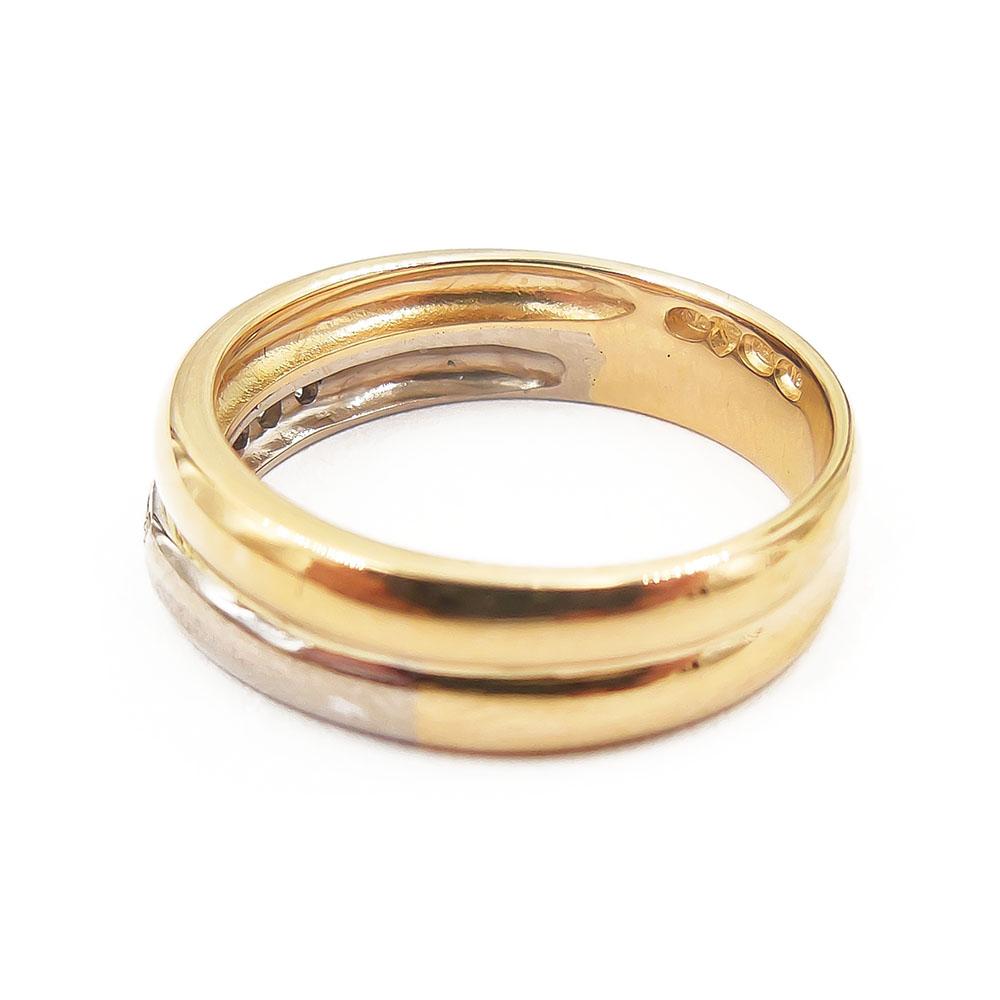 18K kultasormus,vk/kk,17mm,Tim. 7x0,01ct #3