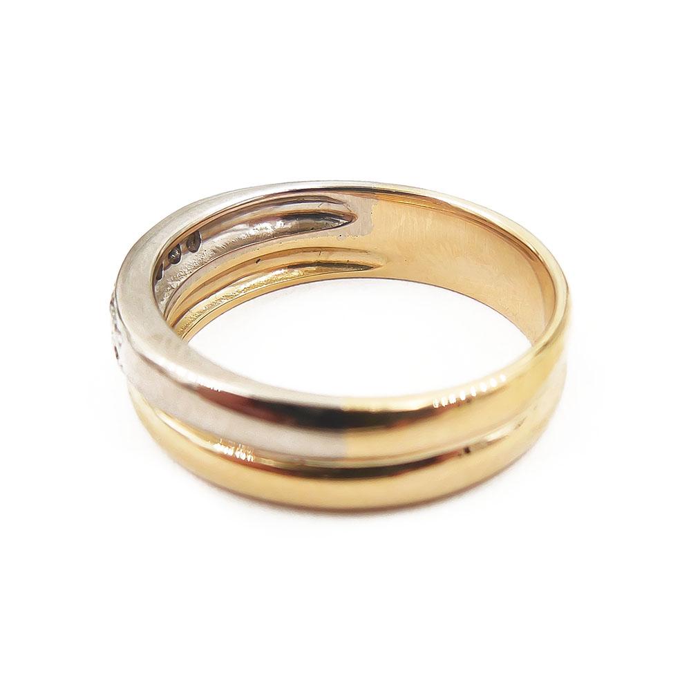 18K kultasormus,vk/kk,17mm,Tim. 7x0,01ct #4