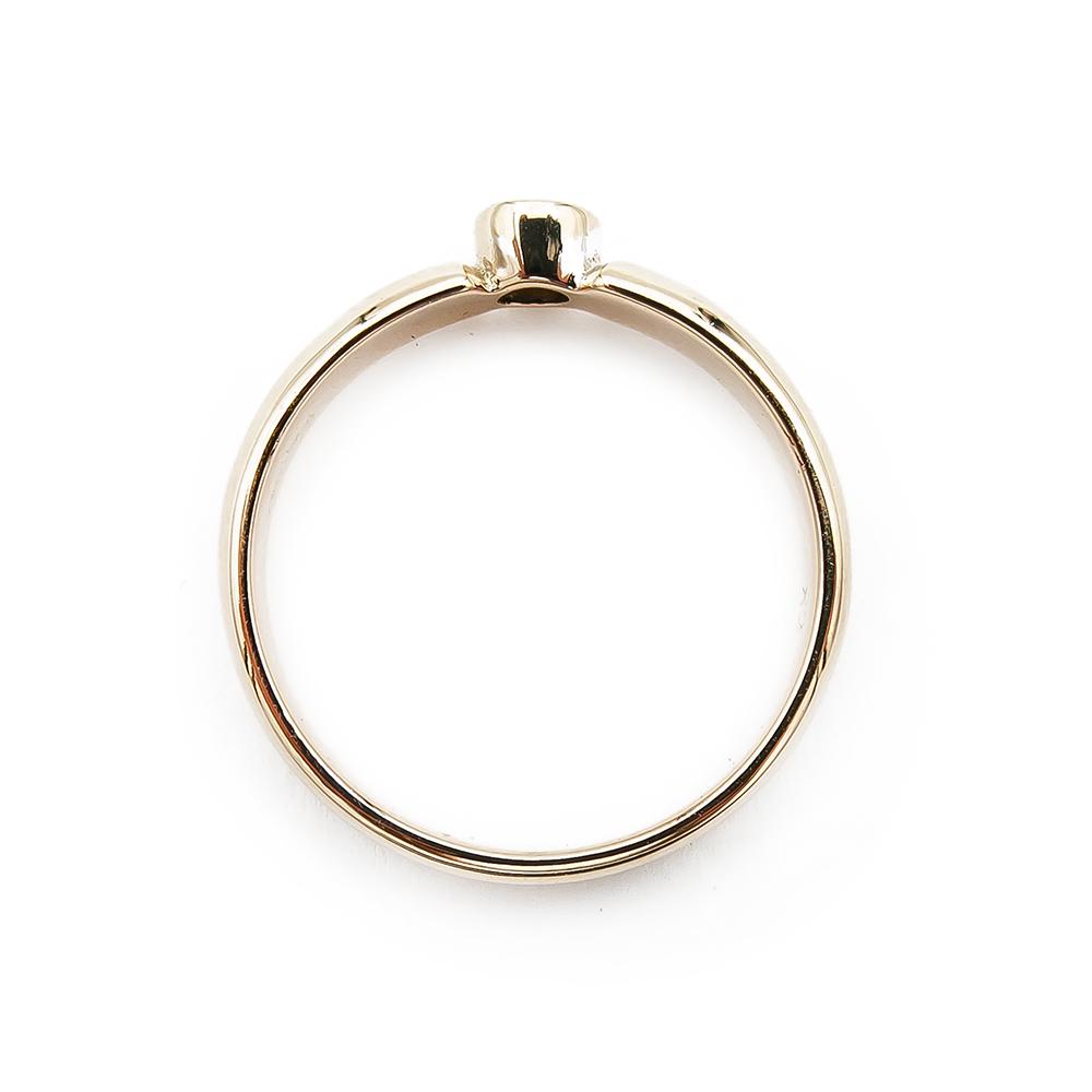 Kultainen timanttisormus 0.06ct  17,5mm, puolipyöreä #2