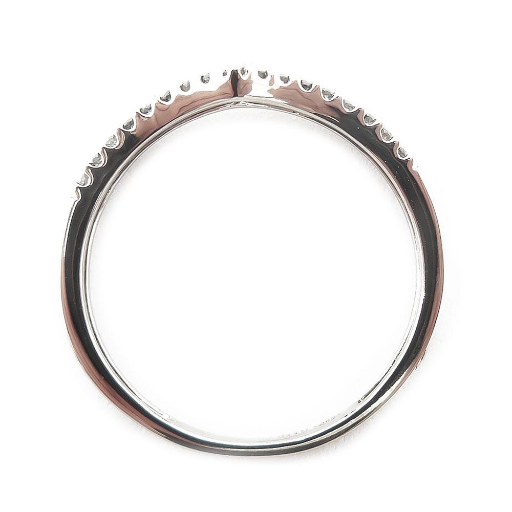 Valkokultainen timanttisormus,18mm, Tim.0,034ct #3