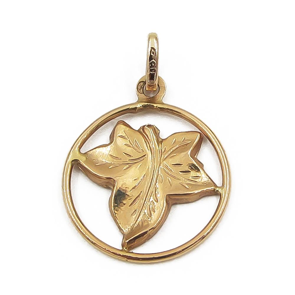 Kultainen Lehti riipus #0