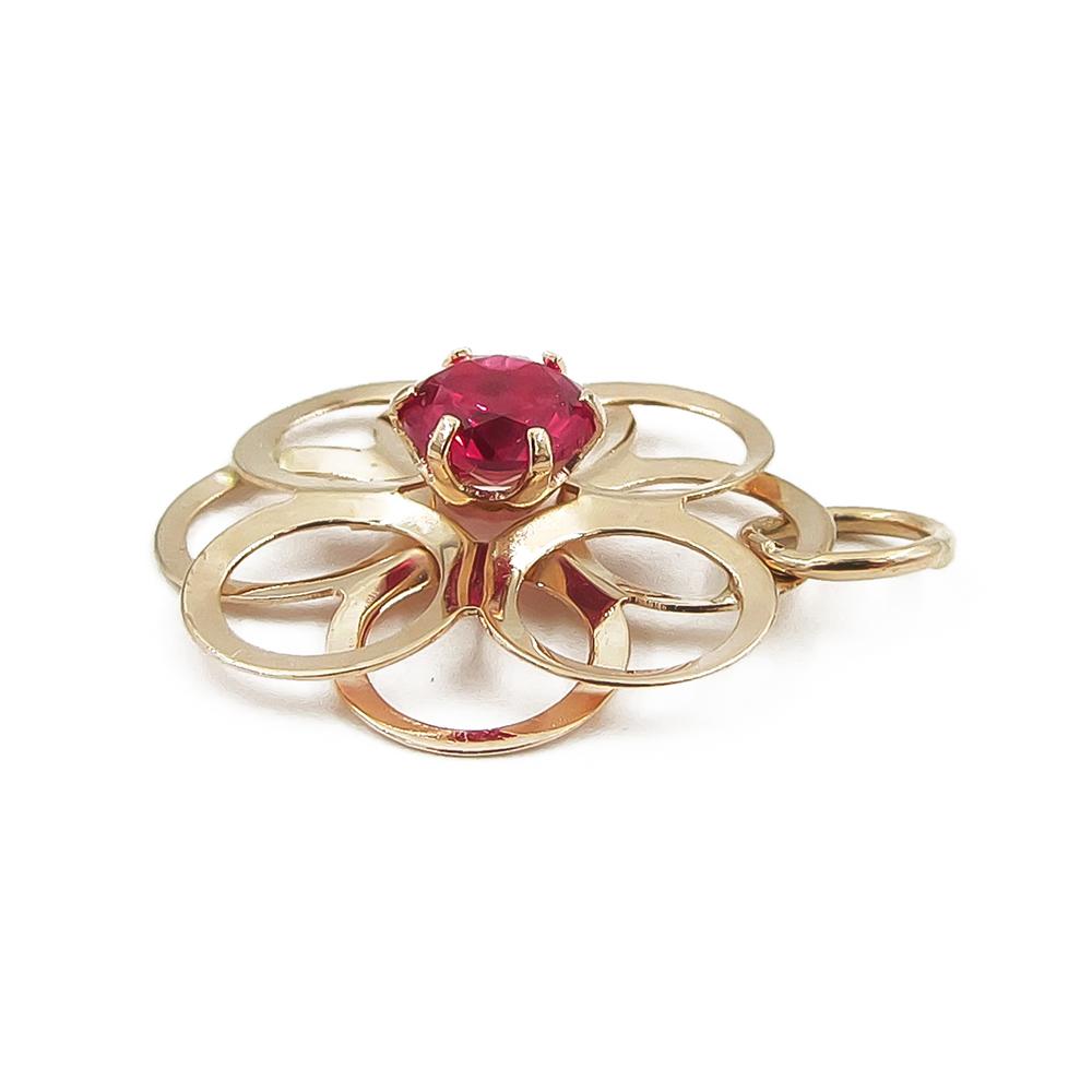 Kultainen riipus punainen kivi, Salovaara #2