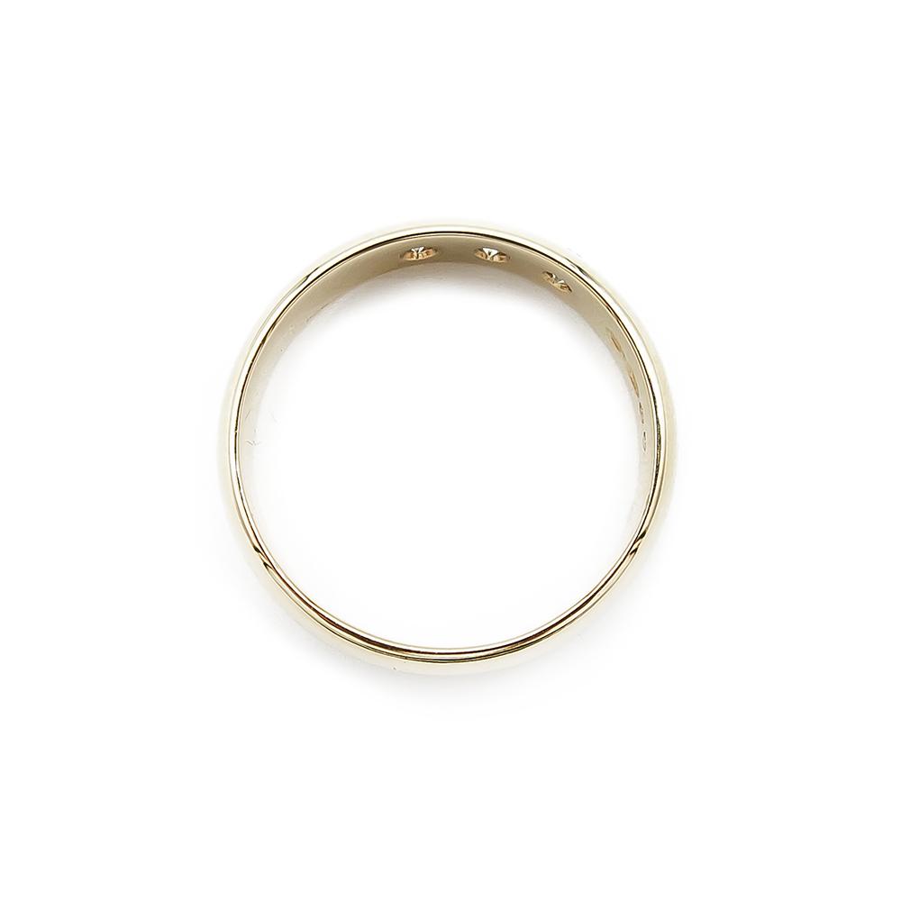 Kultainen timanttisormus 4.5mm 0.09ct 17,75mm, puolipyöreä #2