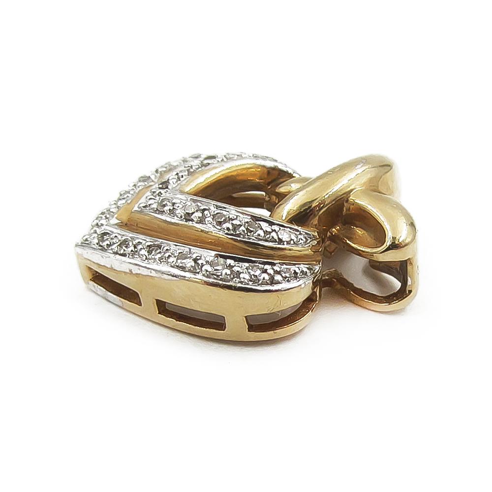 Kultasydän timanttiriipus Osuuskunta Timanttiset #2