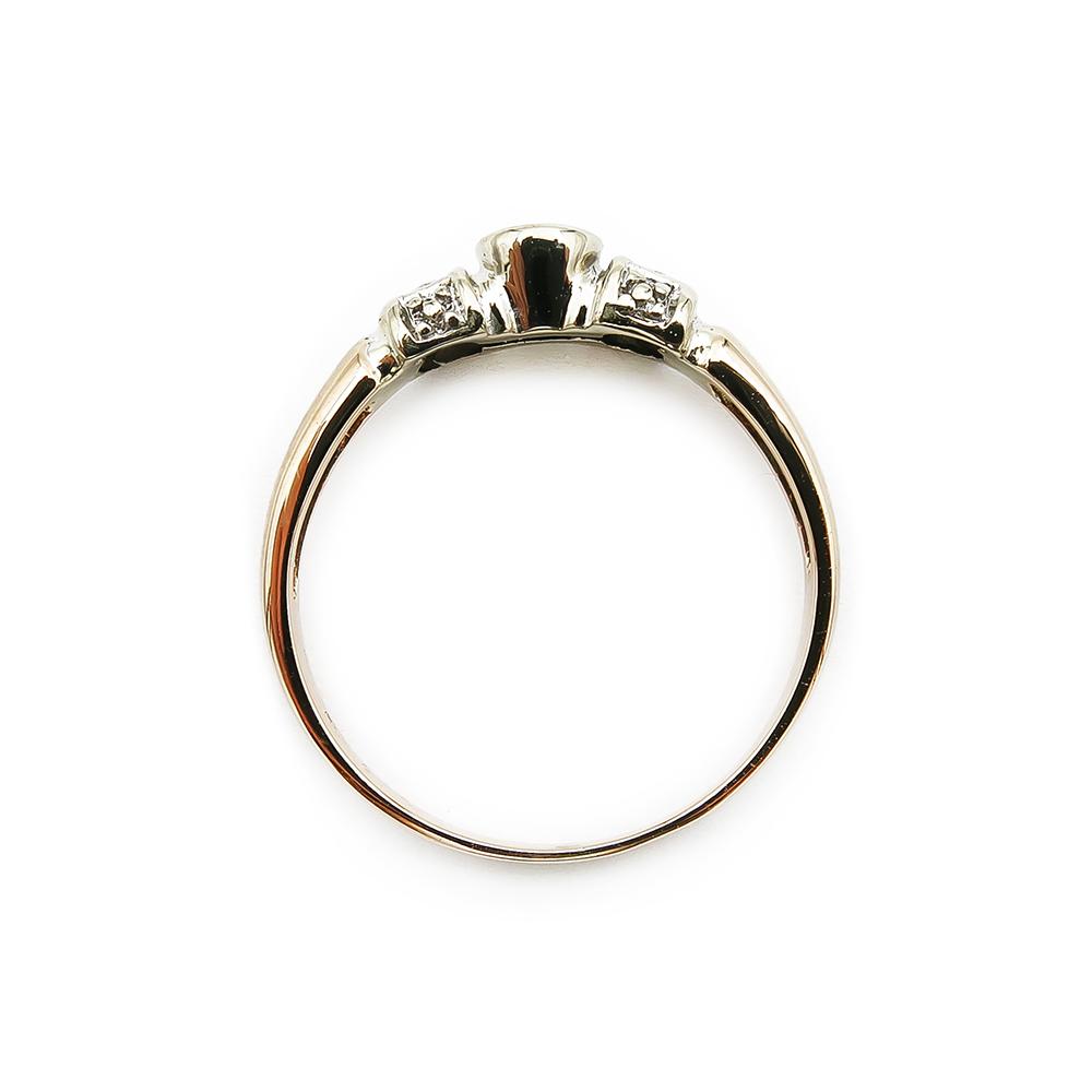 Kultainen timanttisormus 0.04ct 17,0mm #2