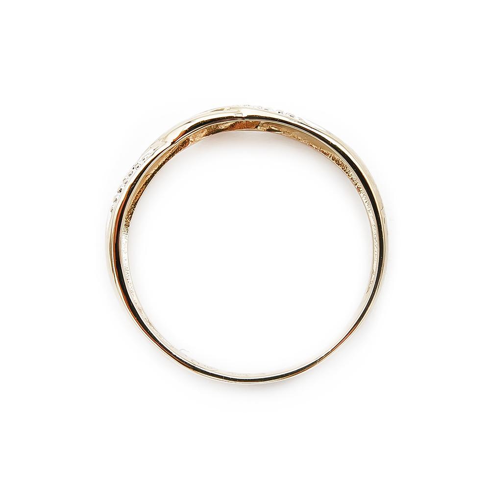 Kultainen timanttisormus 0.005ct 17,0mm #2