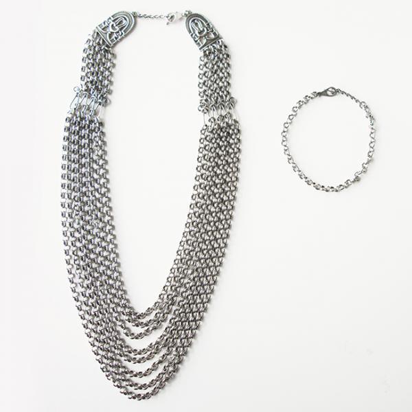 Kalevala koru Paratiisi-kääty 46cm hopeoitu pronssi #0