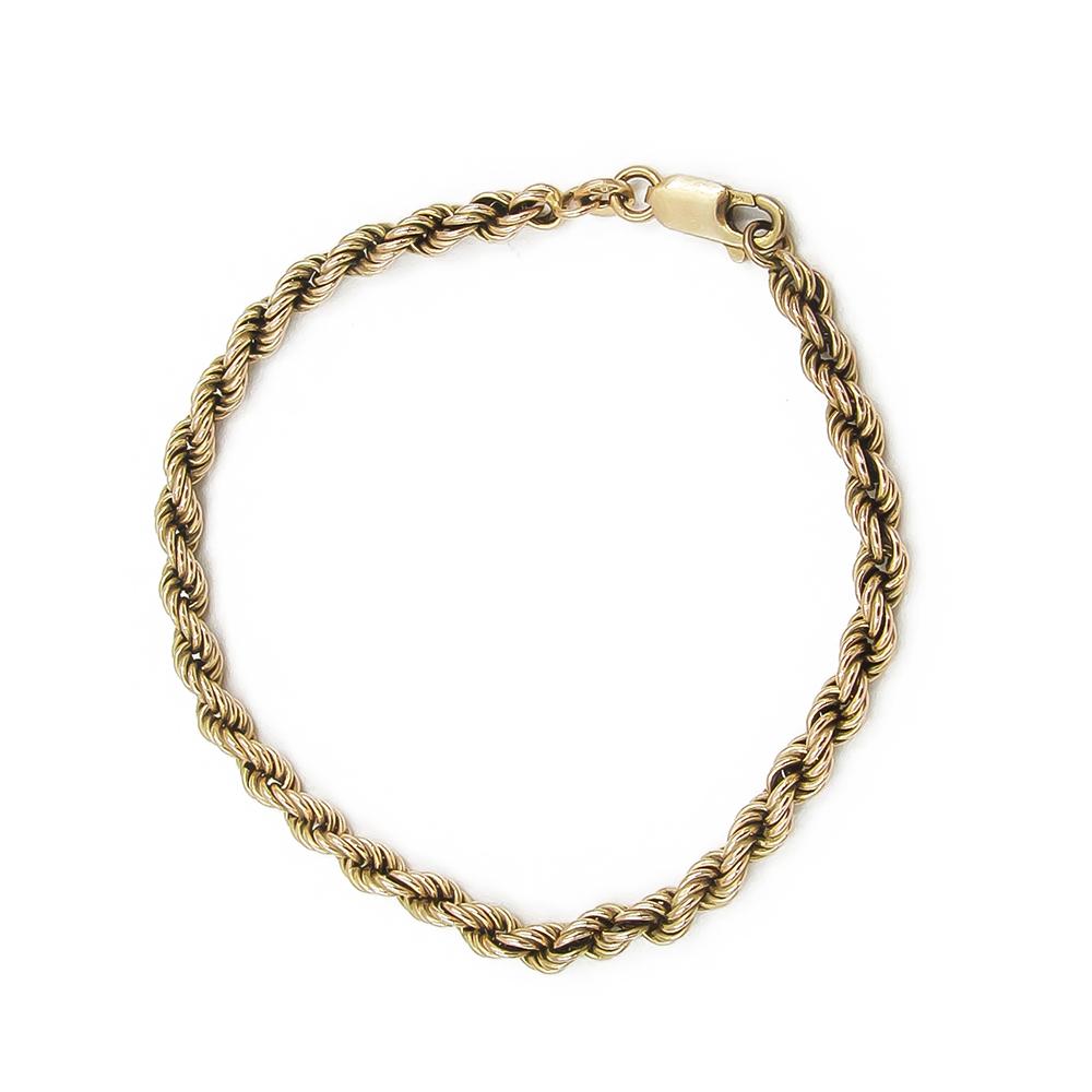 Kultainen Cordell rannekoru 18.5cm lev.3mm7 #3