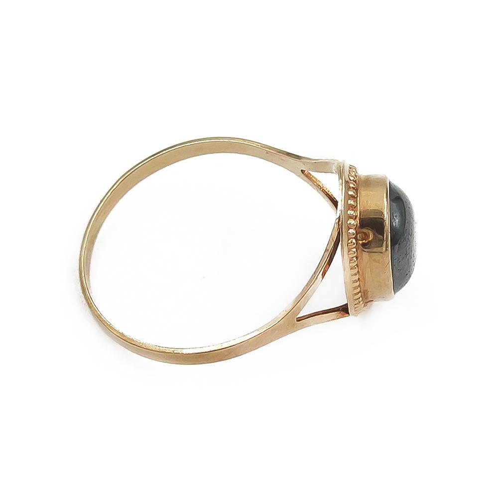 Sormus hematiitti halk.18mm v.1994 Heinolan Kulta #1