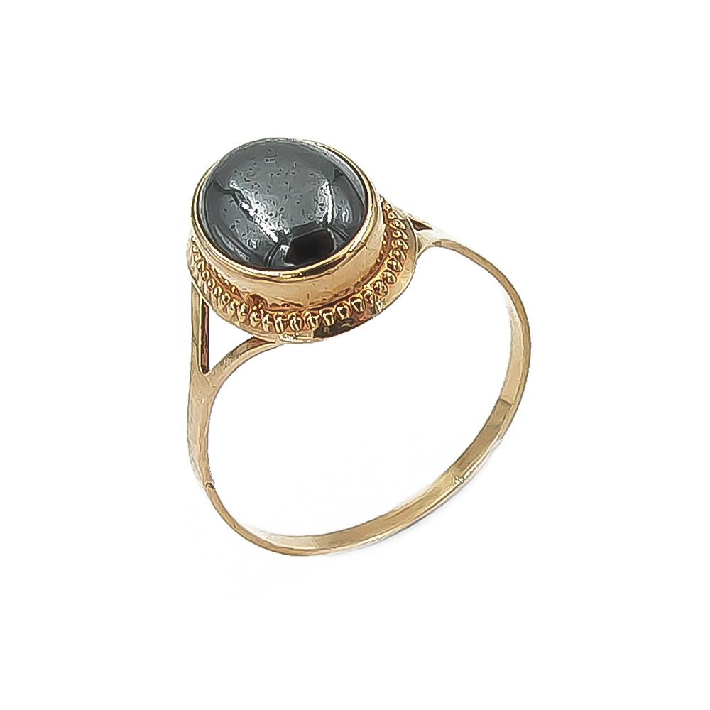 Sormus hematiitti halk.18mm v.1994 Heinolan Kulta #0