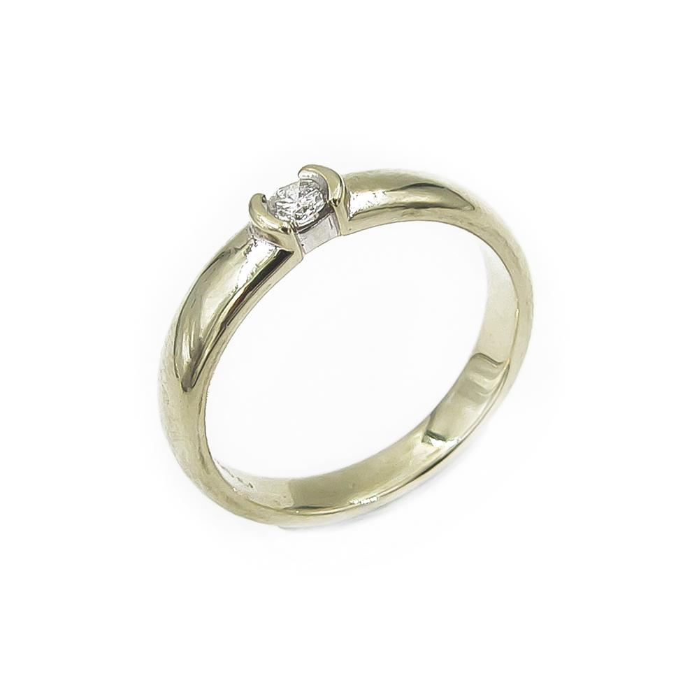 Timanttisormus 0.10ct halk.18mm #0