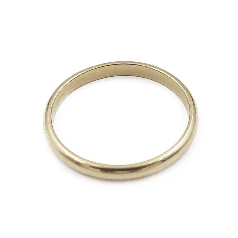 Sileä kultasormus halk.15,75mm,  lev.2mm #1