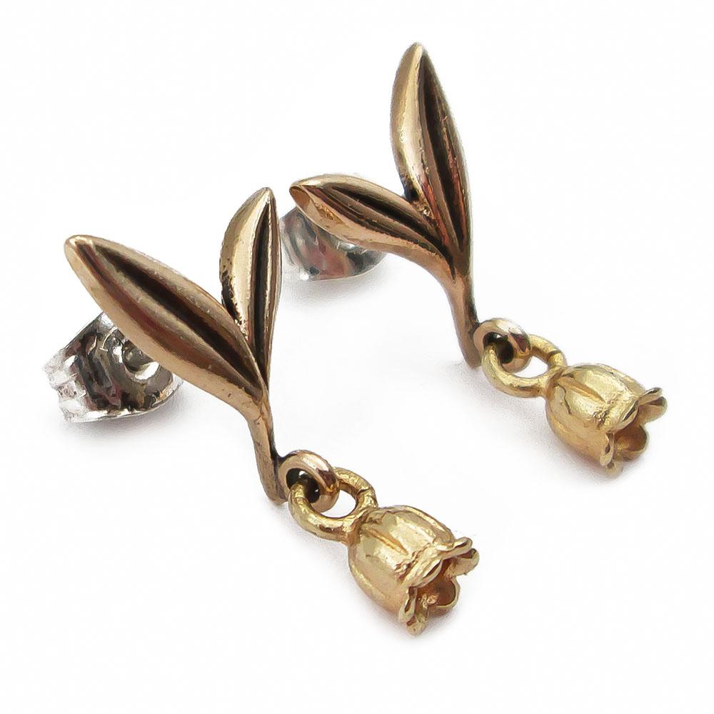 Kalevala Koru Kielo korvakorut tapilla, pronssi #1