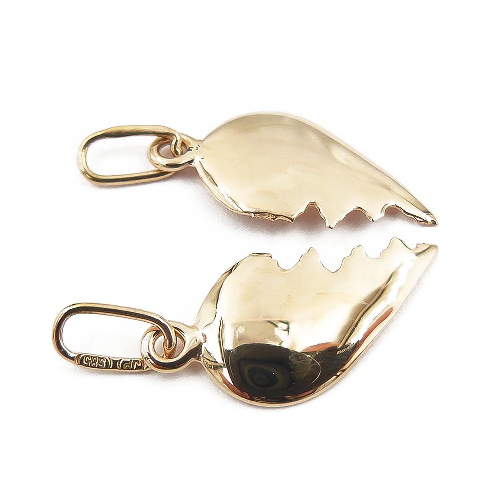 Kultainen riipus, TwinPeaks, sydämen puolikkaat #1