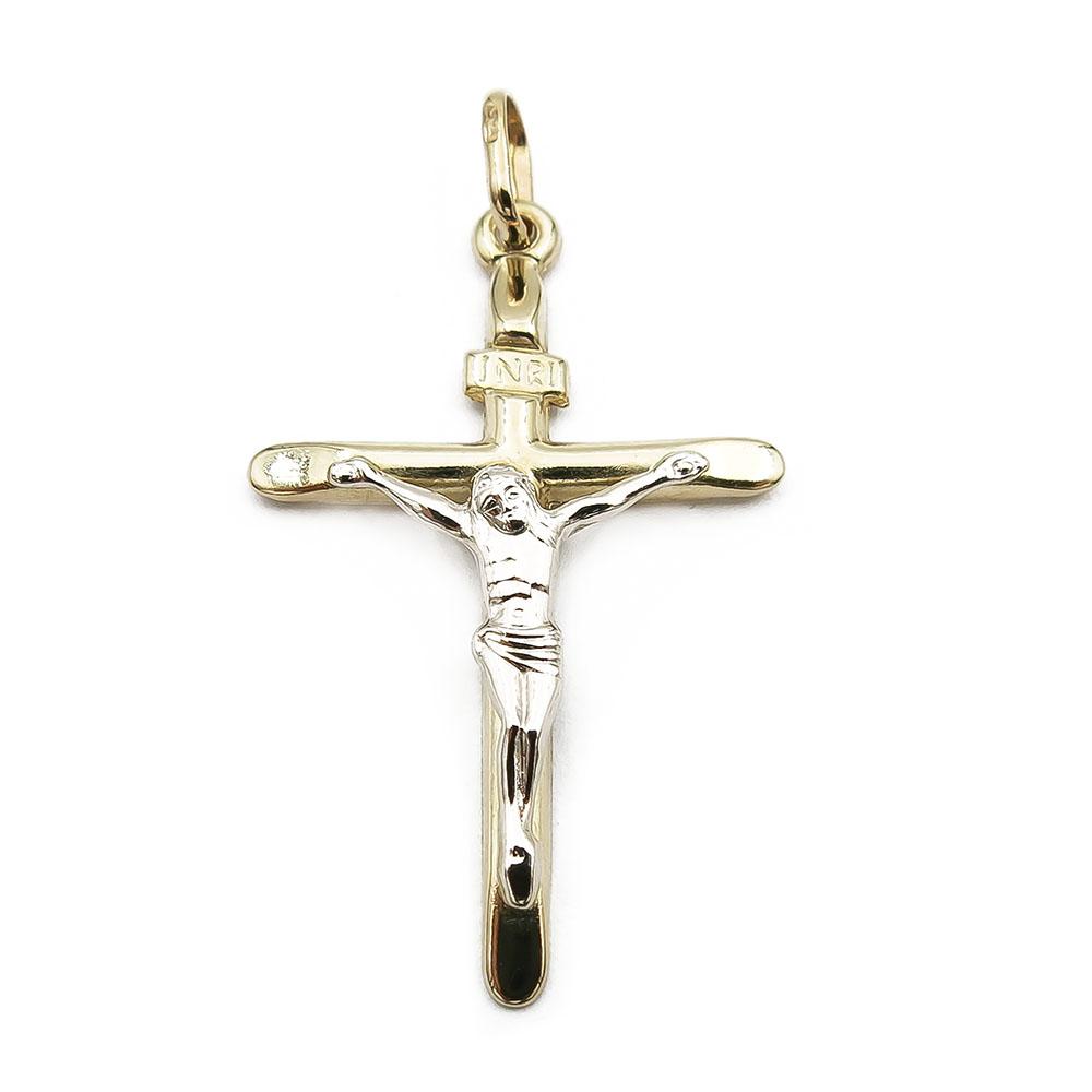 Kultainen risti INRi krusifiksi #0