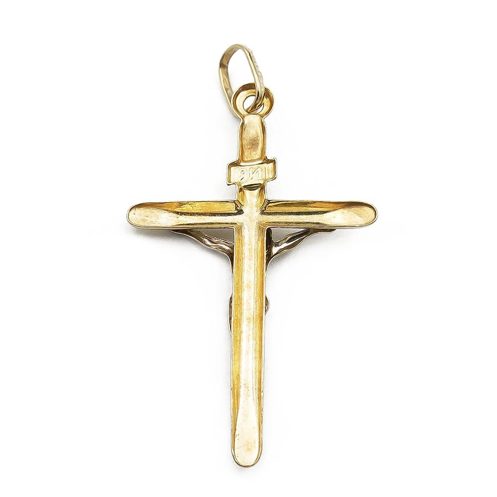 Kultainen risti INRi krusifiksi #1