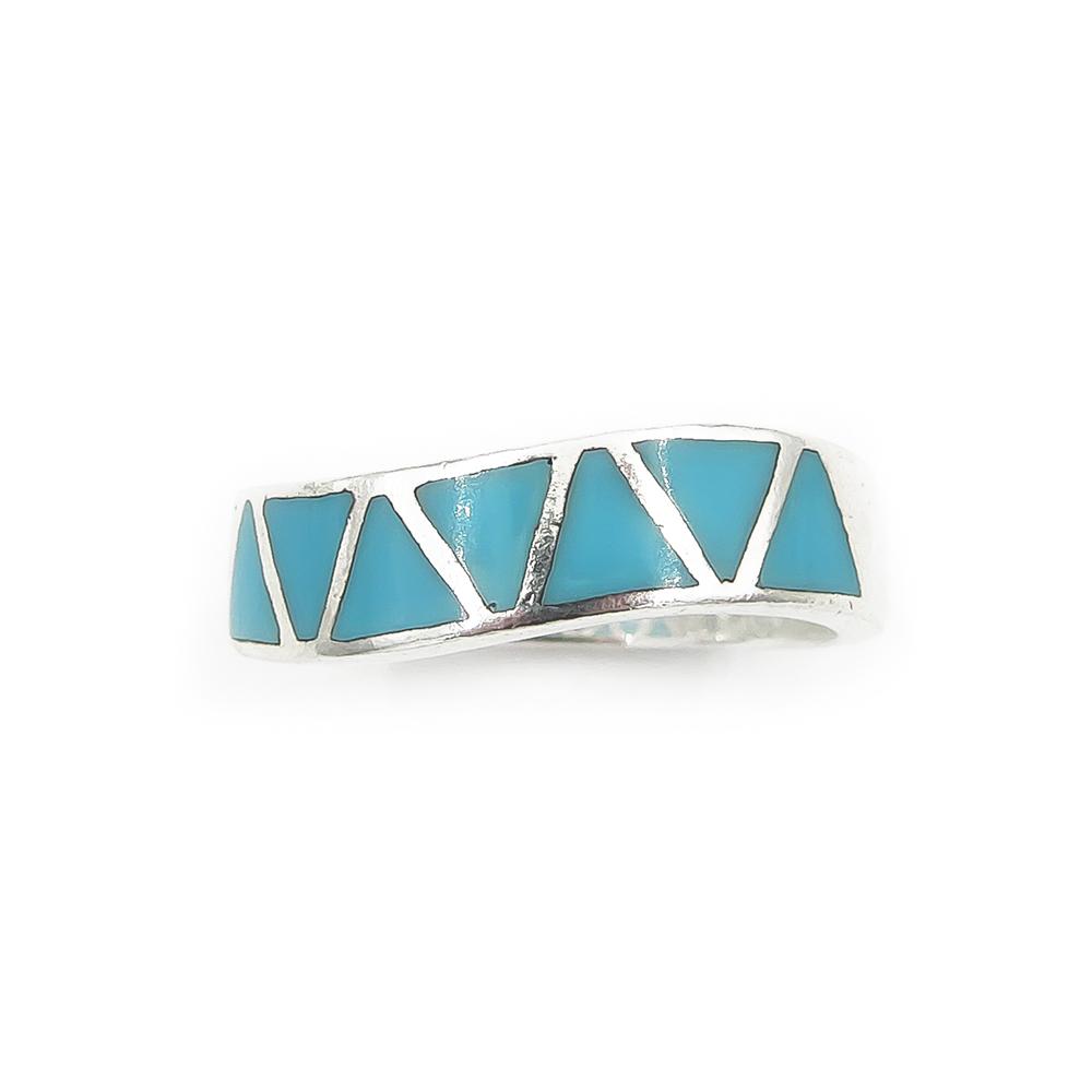 Emali kuvioitu sormus halk.18.5mm #2