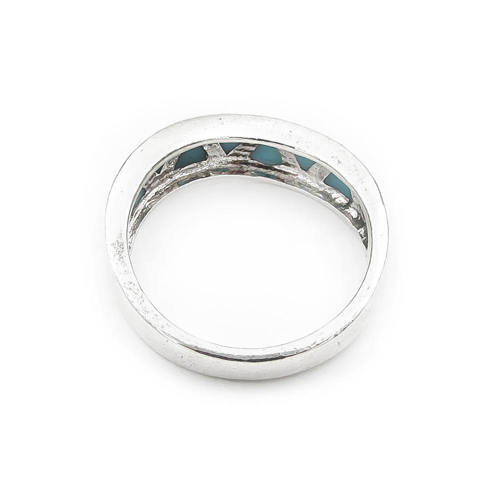 Emali kuvioitu sormus halk.18.5mm #5