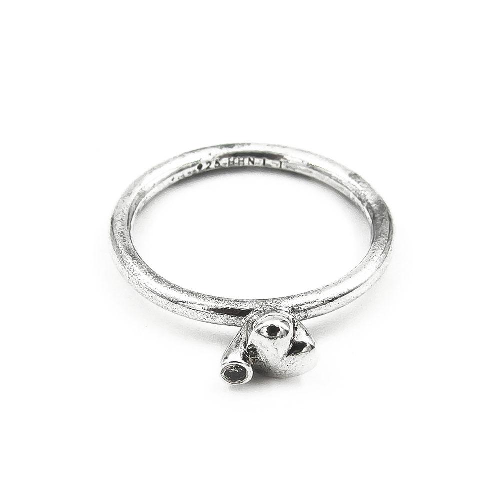 Spinning sydän sormus,cz halk.18mm #3