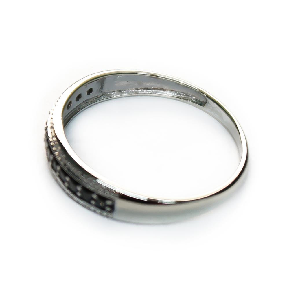 VK sormus mustilla timanteilla 13 x0,02 ct  k.20,5 #2