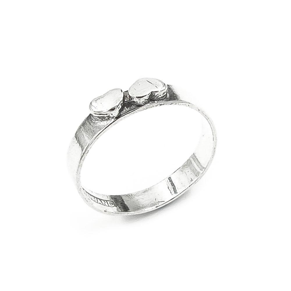 Sydämet sormus halk.16mm lev.3mm #0