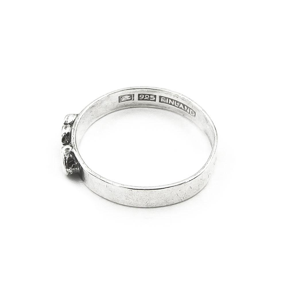 Sydämet sormus halk.16mm lev.3mm #3