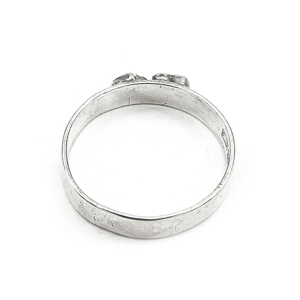 Sydämet sormus halk.16mm lev.3mm #4