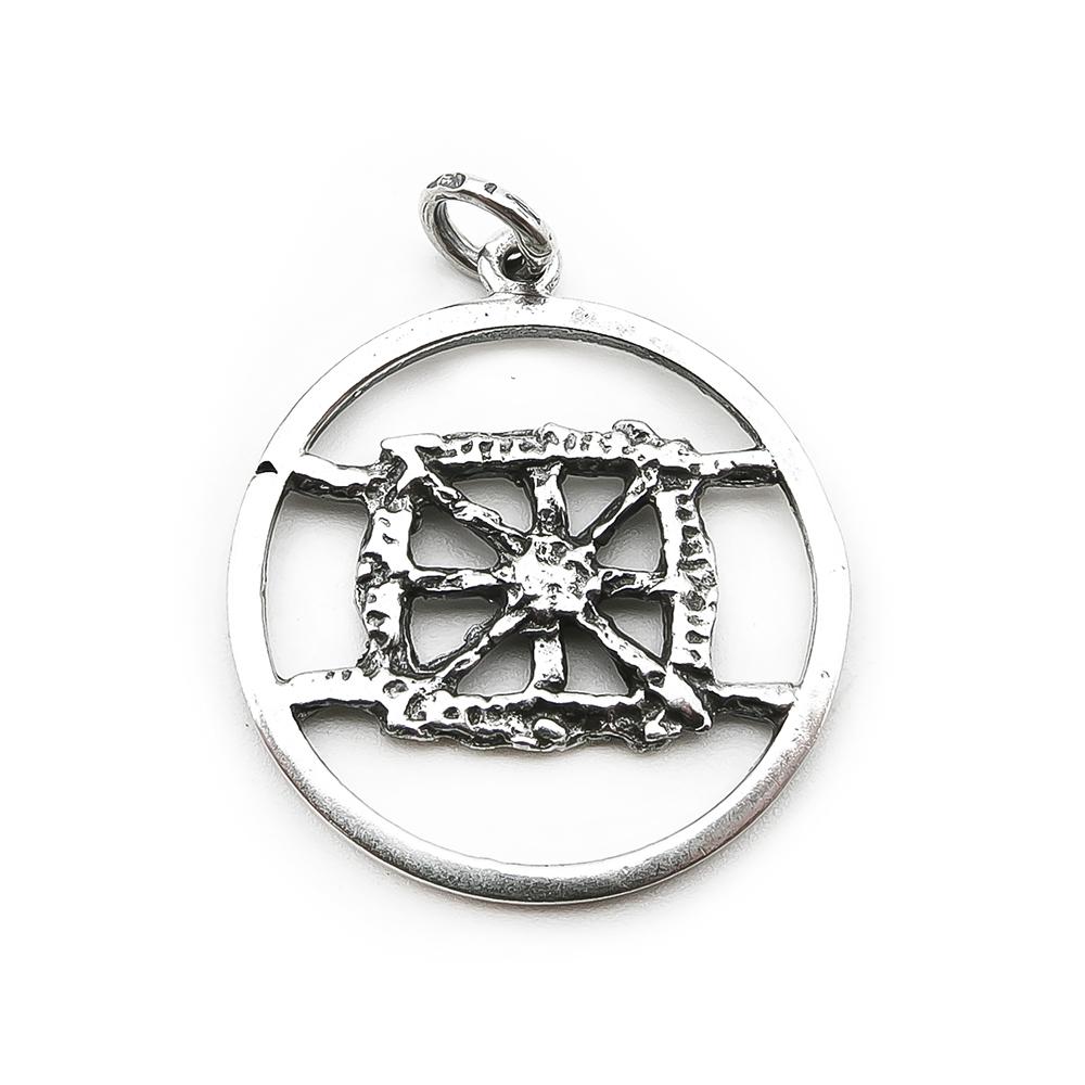 Hopeinen Sarpaneva pitsiriipus #1