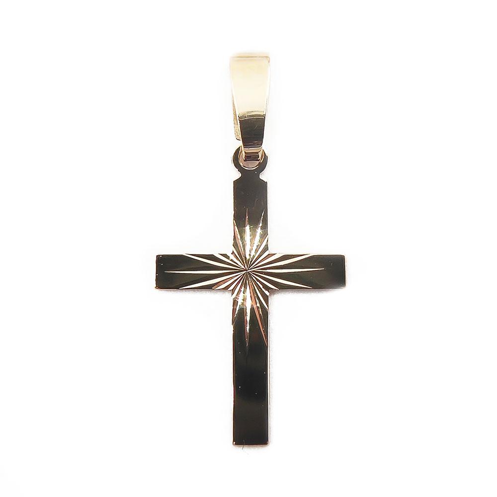 Kultainen riipus, risti, timanttihionta #0