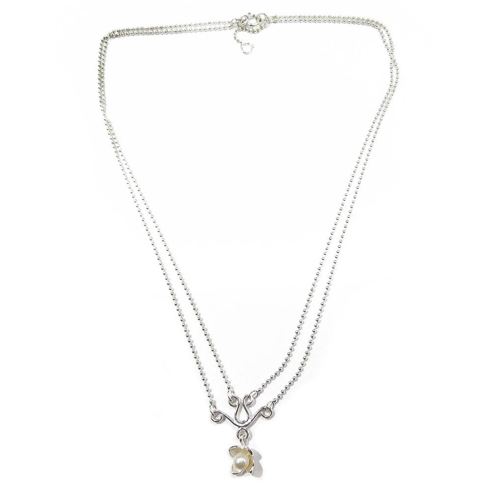 Kalevala koru Lumpeenkukka kaulakoru makeanvedenhelmi 42-45cm #2