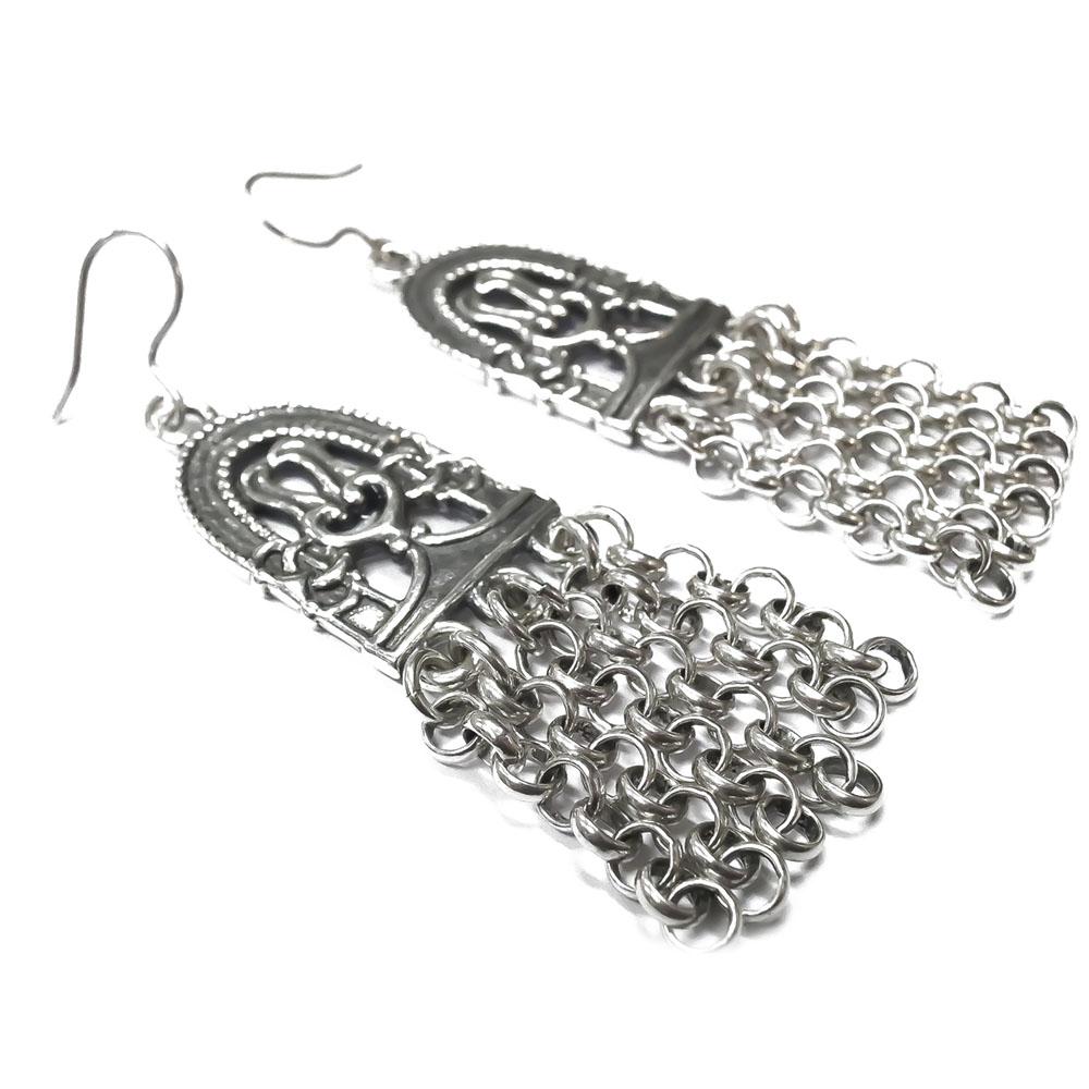 Kalevala koru hopeiset Paratiisi korvakorut 1995 #0