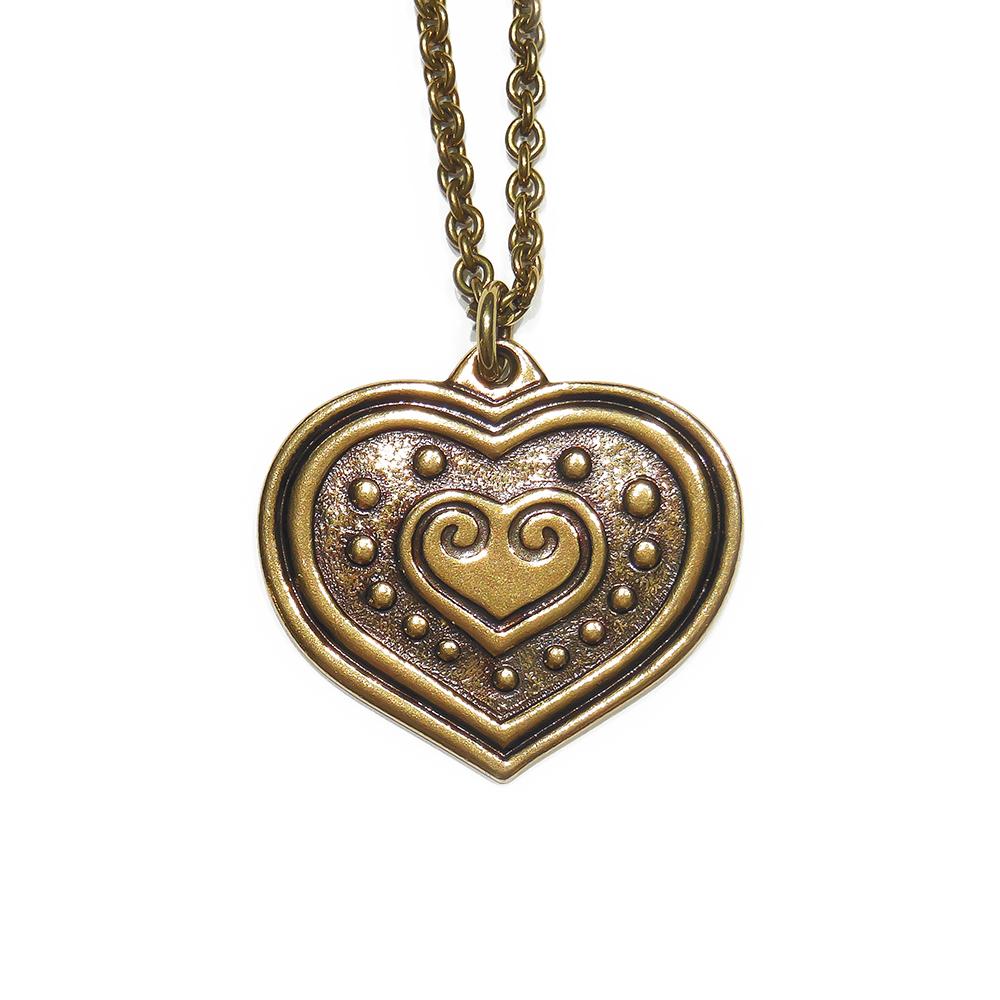 Kalevala koru Euran sydän riipus 62cm pronssi #2