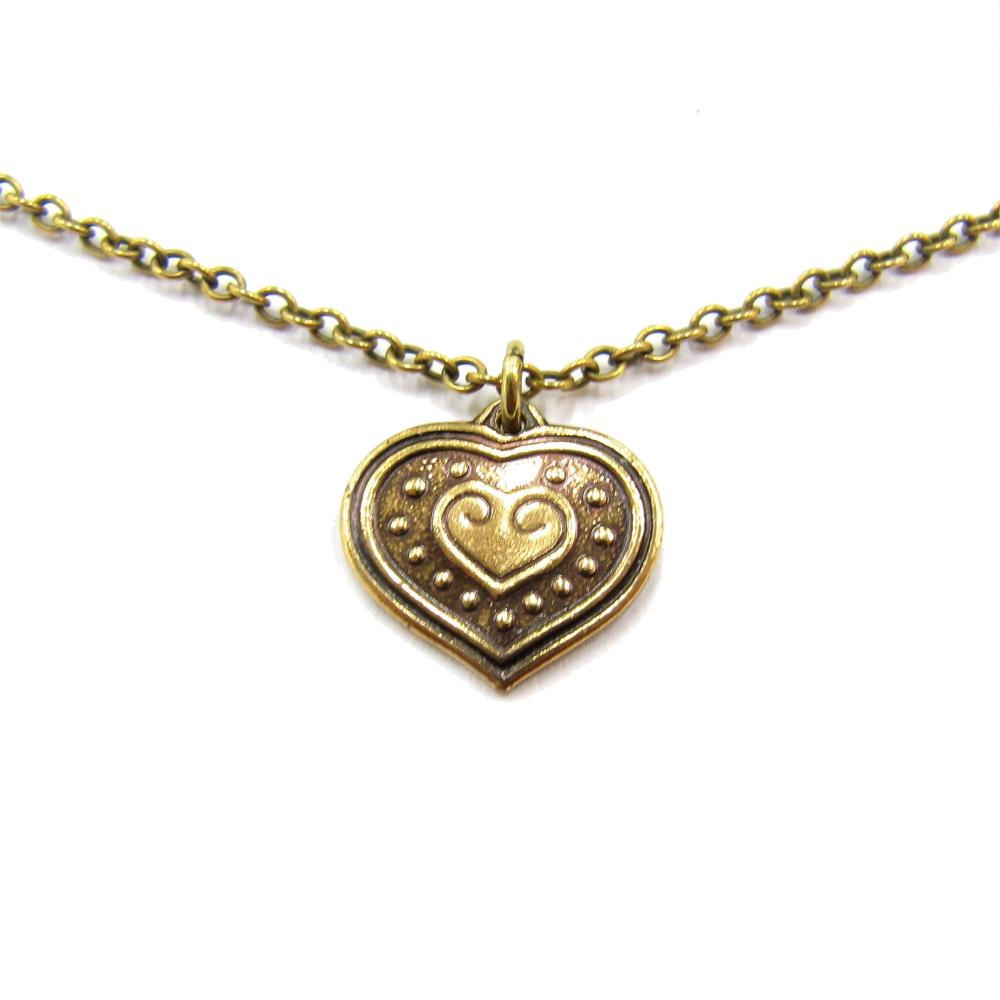 Kalevala koru Euran sydän riipus 62cm pronssi #0