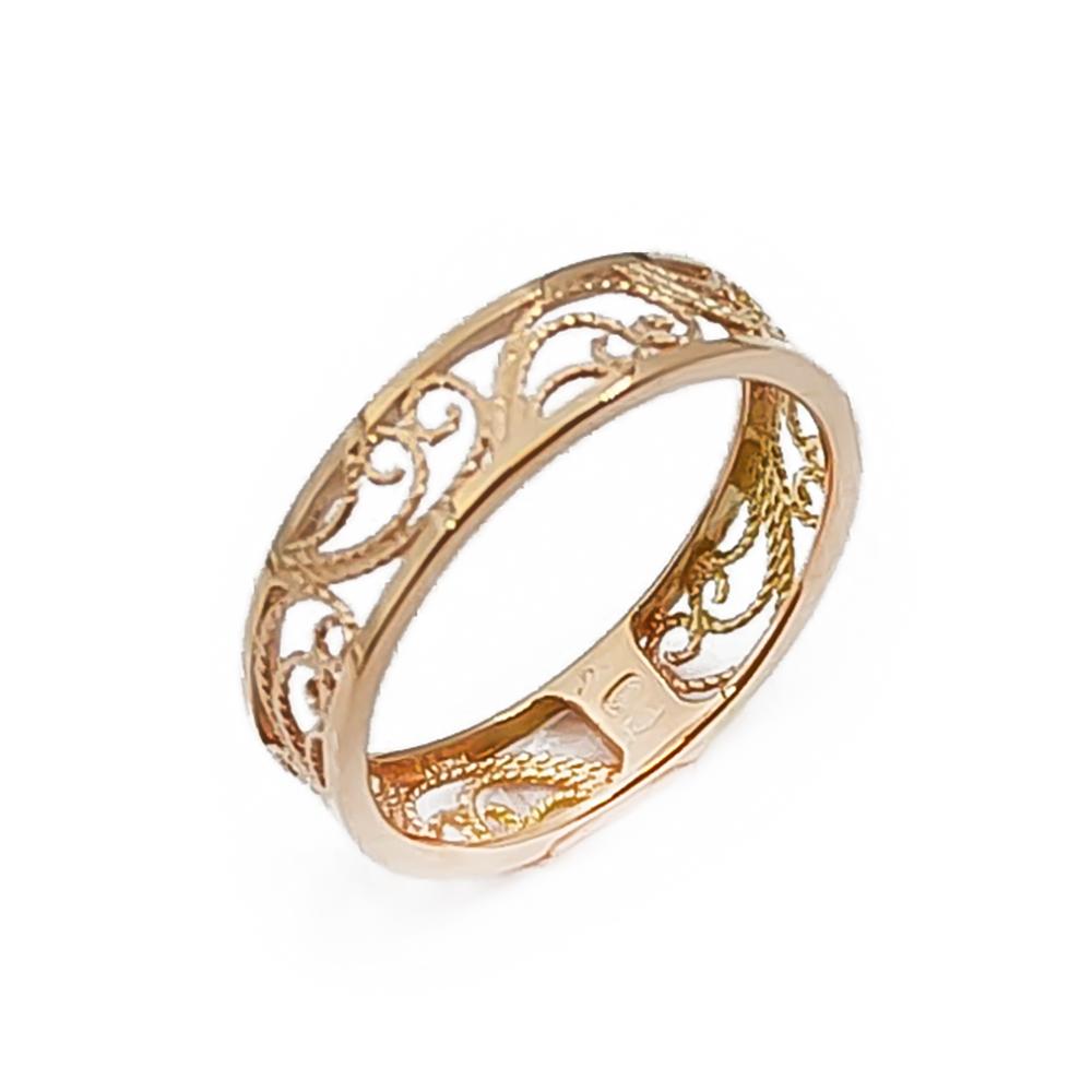 Kultainen Filigraanisormus koko 17- #0